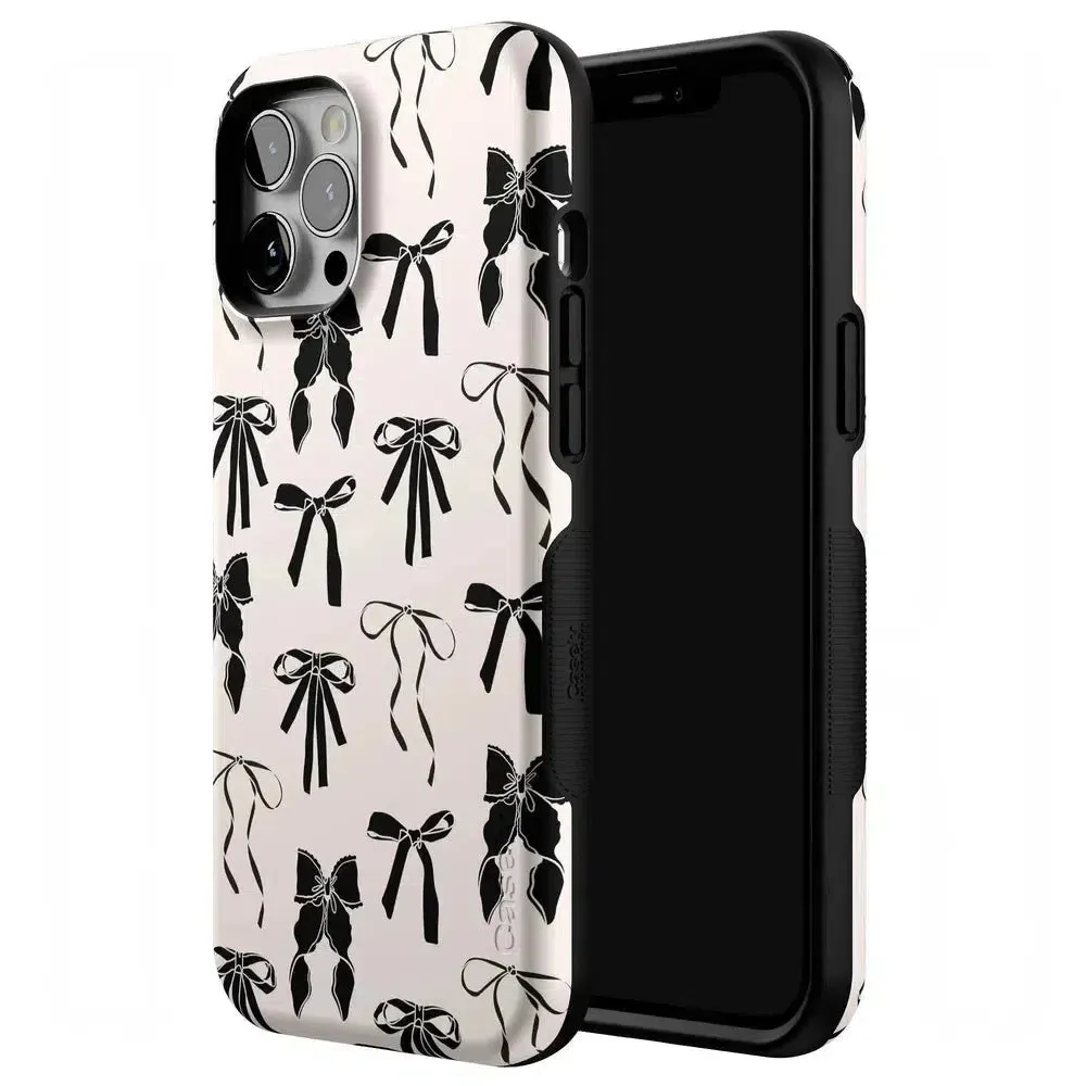 Premium Quality Goth Girlie | Black Bows Case  Stylish & Comfortable