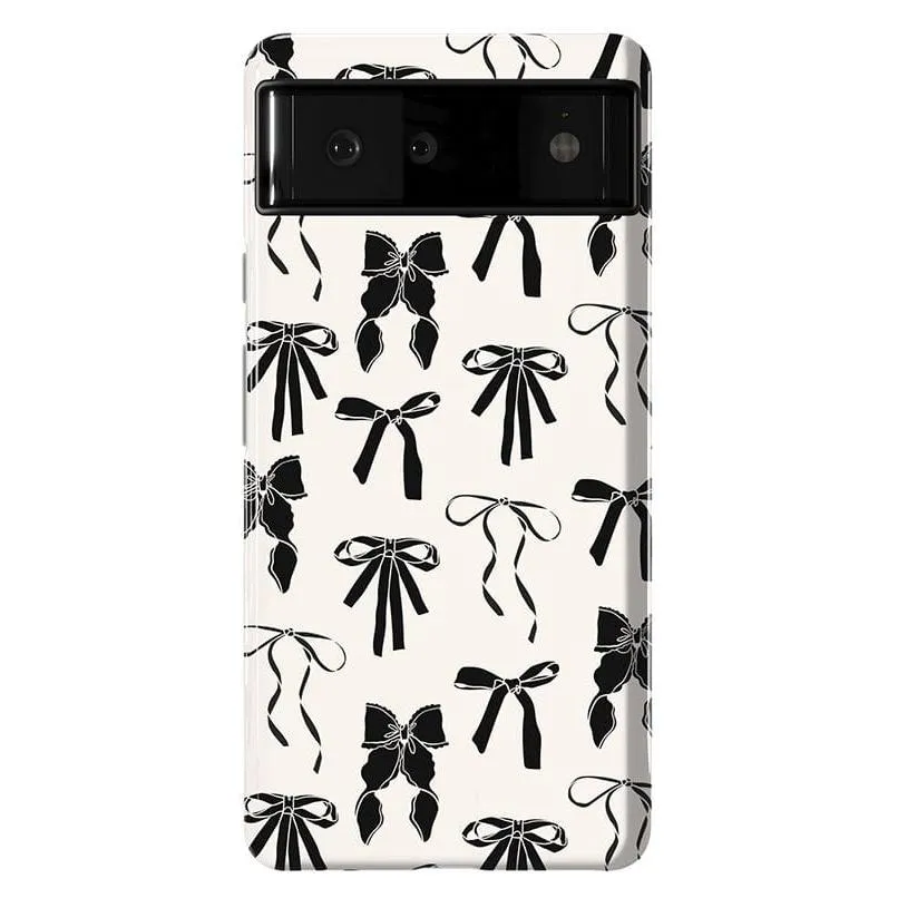 Premium Quality Goth Girlie | Black Bows Case  Stylish & Comfortable