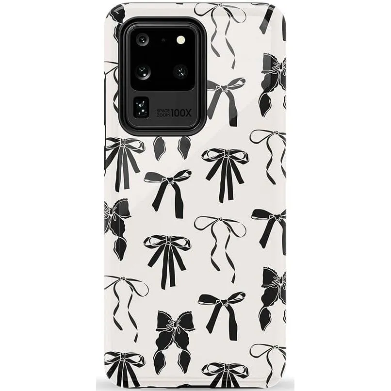 Premium Quality Goth Girlie | Black Bows Case  Stylish & Comfortable