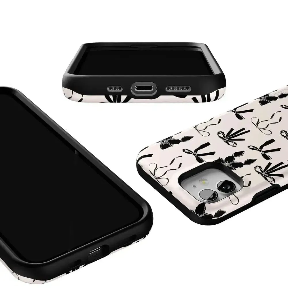 Premium Quality Goth Girlie | Black Bows Case  Stylish & Comfortable