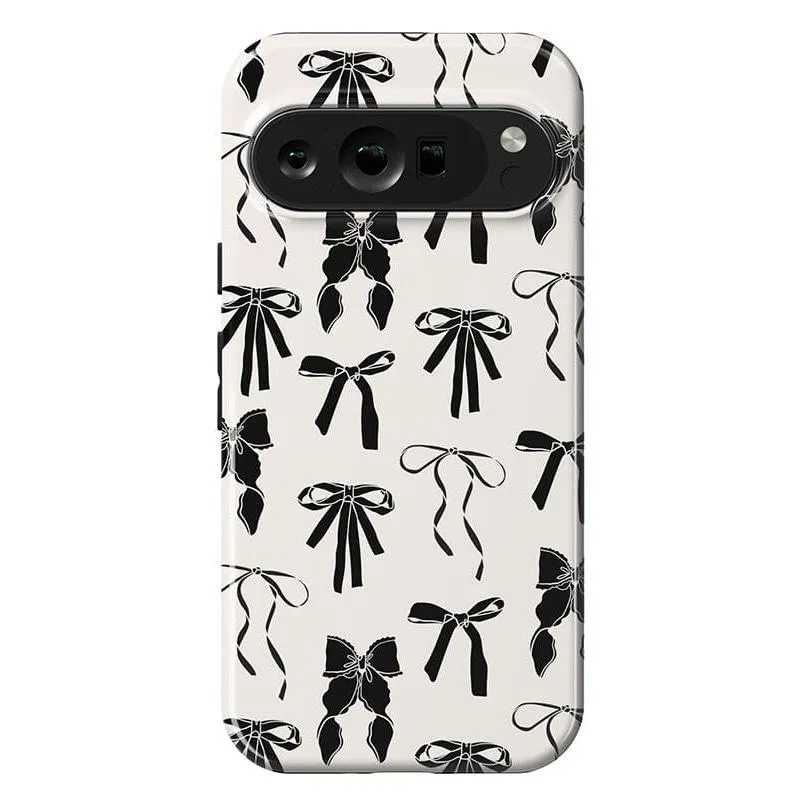 Premium Quality Goth Girlie | Black Bows Case  Stylish & Comfortable