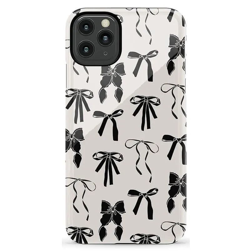 Premium Quality Goth Girlie | Black Bows Case  Stylish & Comfortable