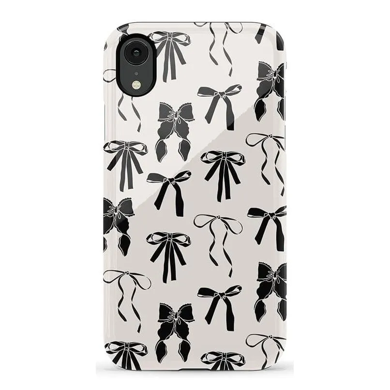 Premium Quality Goth Girlie | Black Bows Case  Stylish & Comfortable