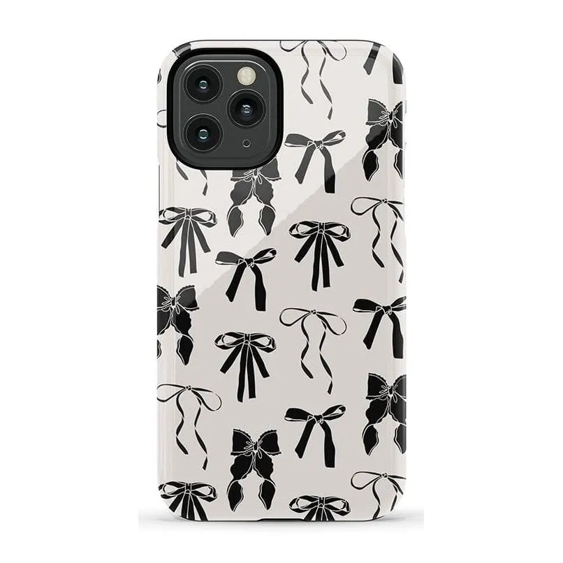 Premium Quality Goth Girlie | Black Bows Case  Stylish & Comfortable