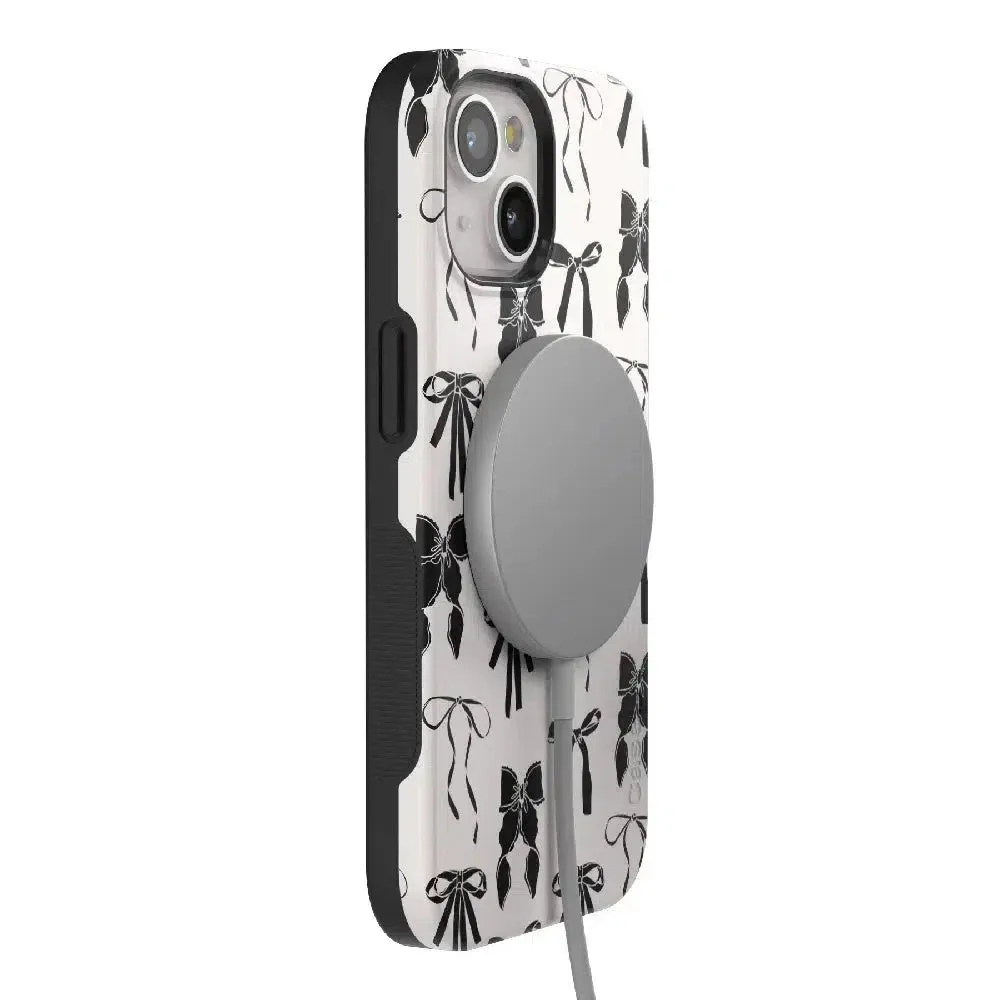 Premium Quality Goth Girlie | Black Bows Case  Stylish & Comfortable