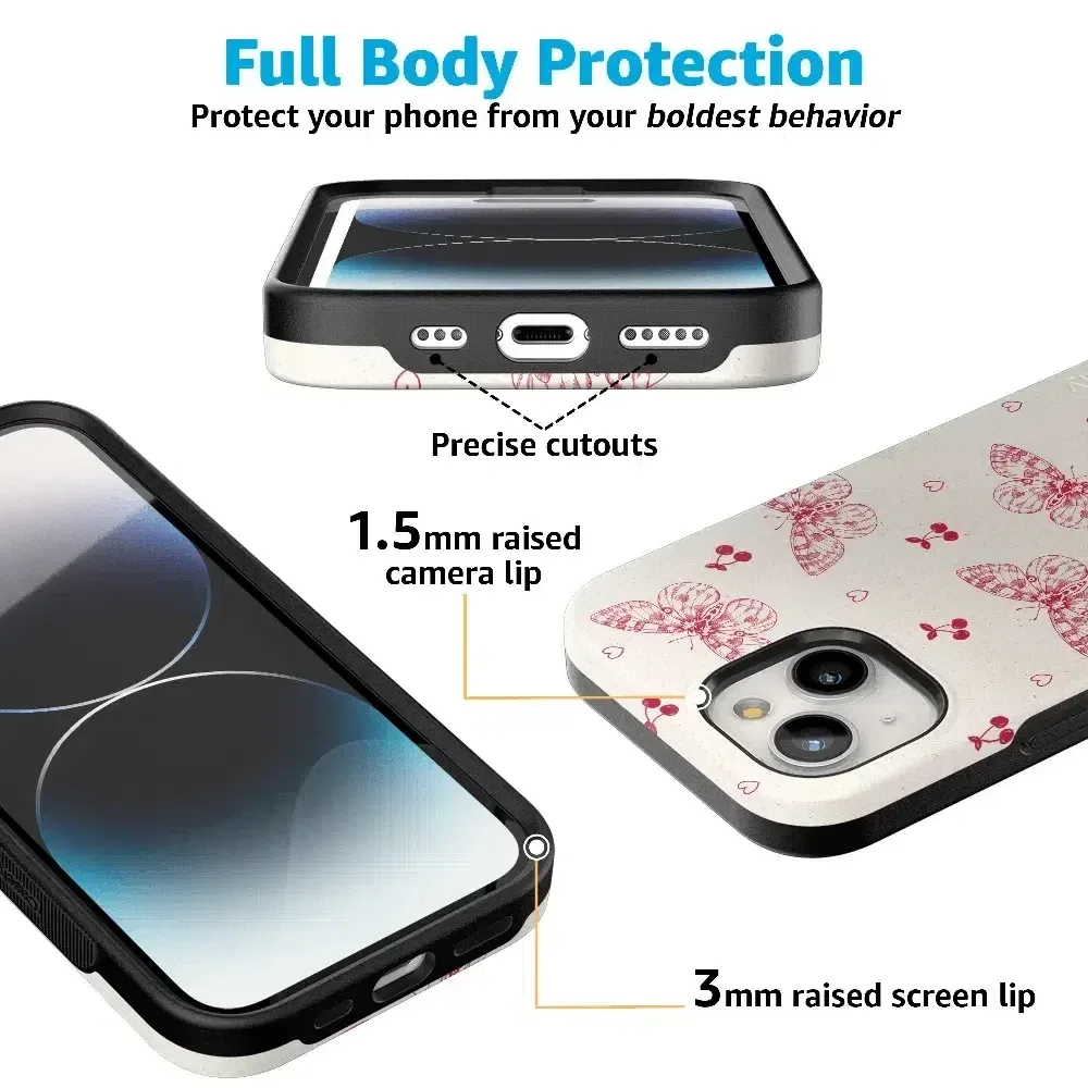 Premium Quality Heart Flutters | Butterfly Case  Last Few Pieces!