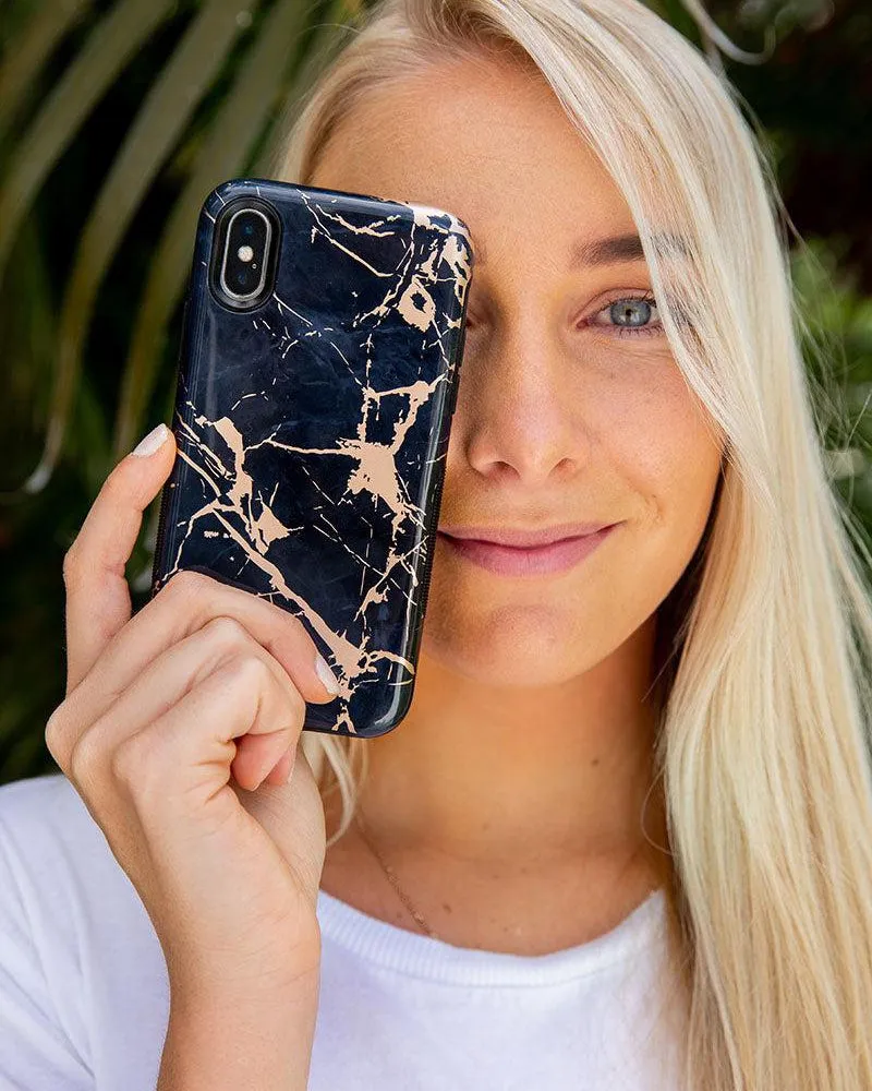 Premium Quality Hidden Gem | Rose Gold and Black Marble Case  Almost Sold Out!