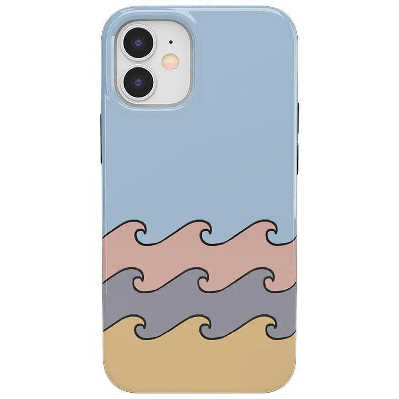 Premium Quality High Tide | Layered Ocean Waves Case  Stylish & Comfortable