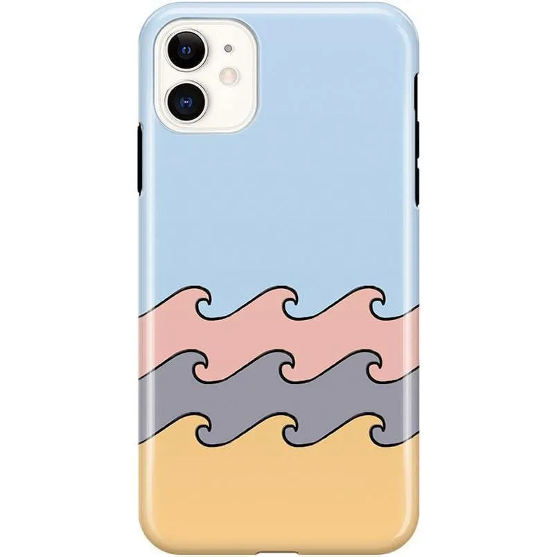 Premium Quality High Tide | Layered Ocean Waves Case  Stylish & Comfortable