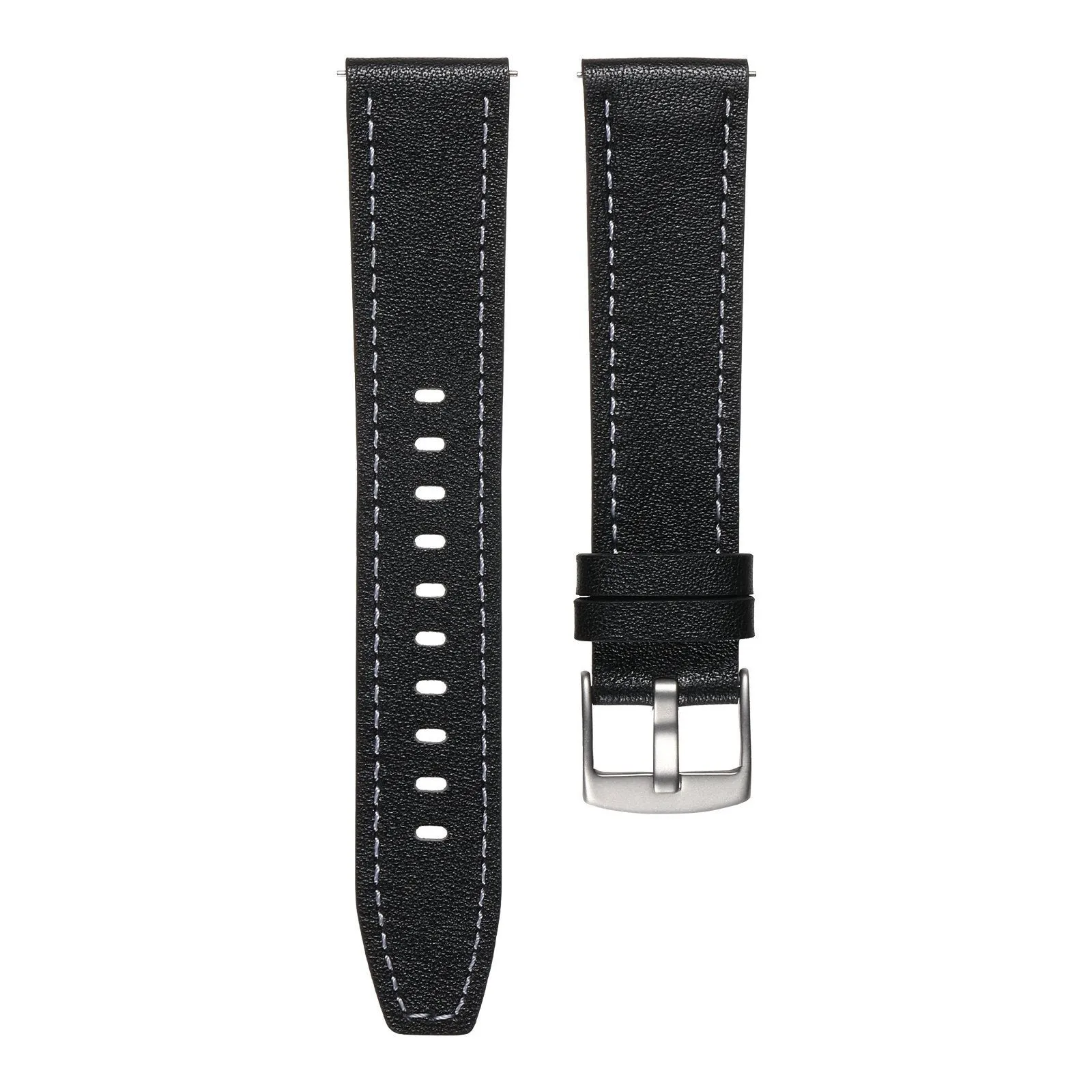 Premium Quality Huawei Watch 5 - 42mm 'One Push' Leather Strap (Black)  Going Fast!