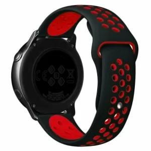 Premium Quality Huawei Watch 5 - 42mm Sport Strap (Black/Red)  Dont Miss Out!