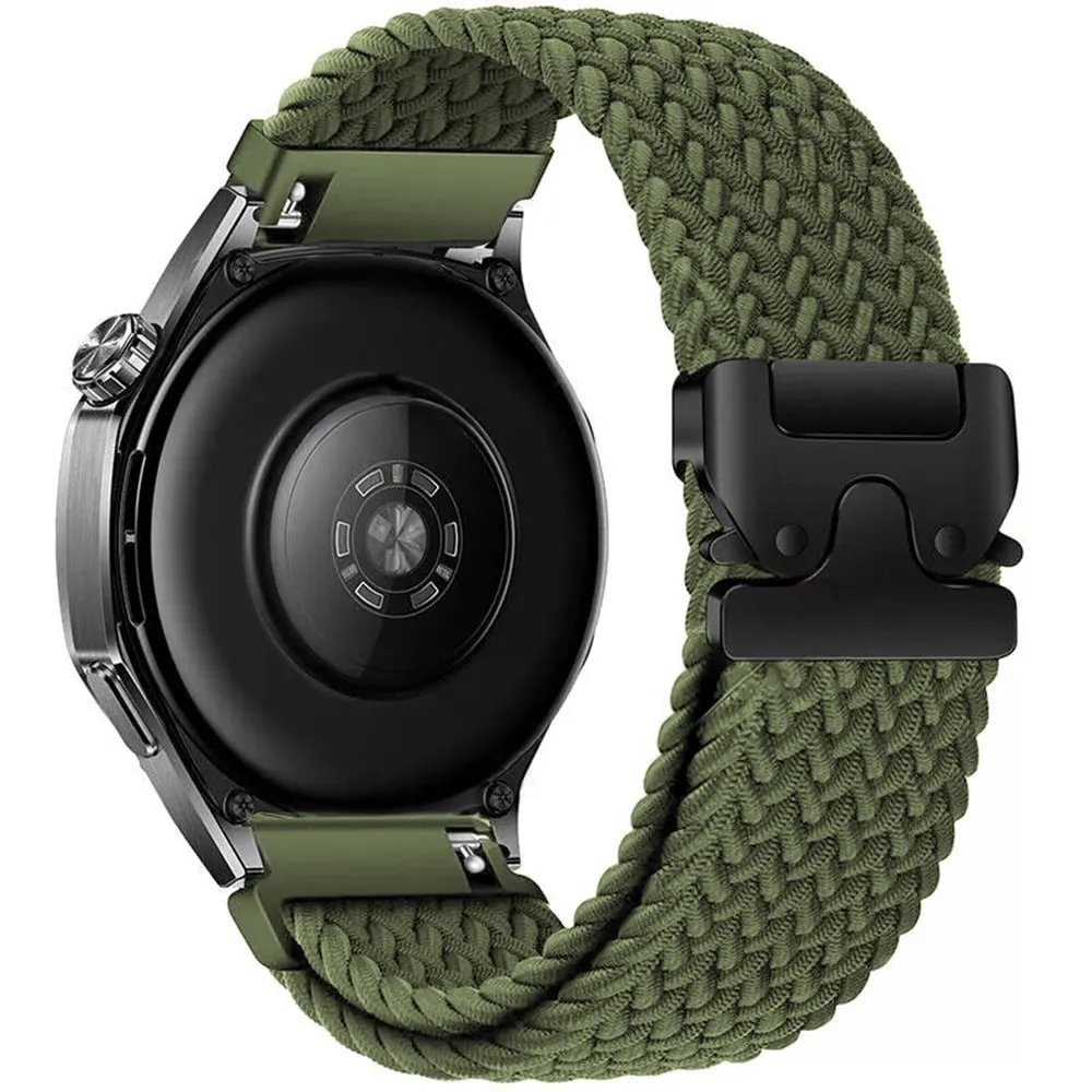 Premium Quality Huawei Watch 5 - 46mm Braided Strap with P-Buckle (Green)  Almost Sold Out!