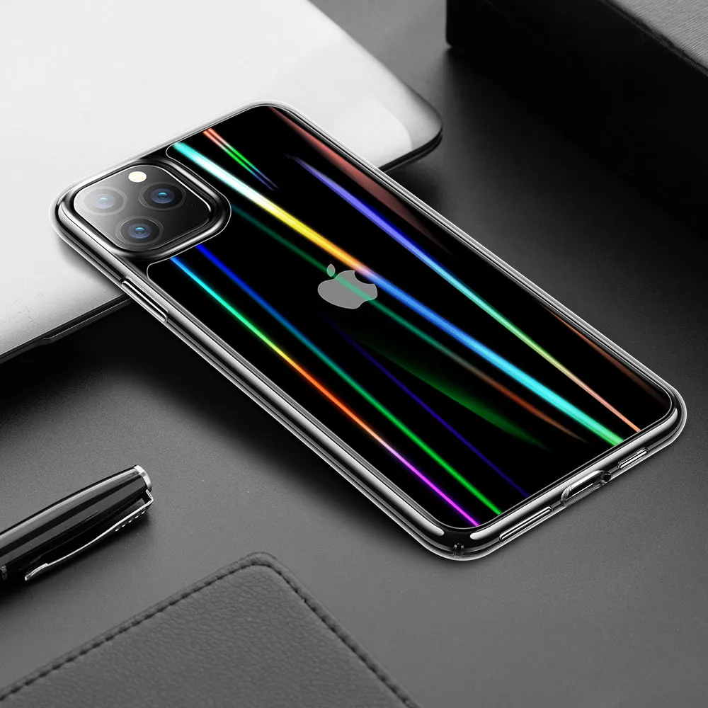 Premium Quality iPhone 11 Pro 5.8 inch Unicorn Beetle GLASS Slim Clear Case-Laser  Almost Gone!