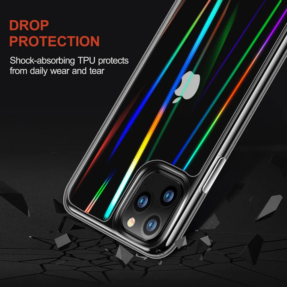 Premium Quality iPhone 11 Pro 5.8 inch Unicorn Beetle GLASS Slim Clear Case-Laser  Almost Gone!