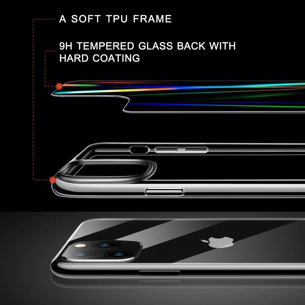Premium Quality iPhone 11 Pro 5.8 inch Unicorn Beetle GLASS Slim Clear Case-Laser  Almost Gone!