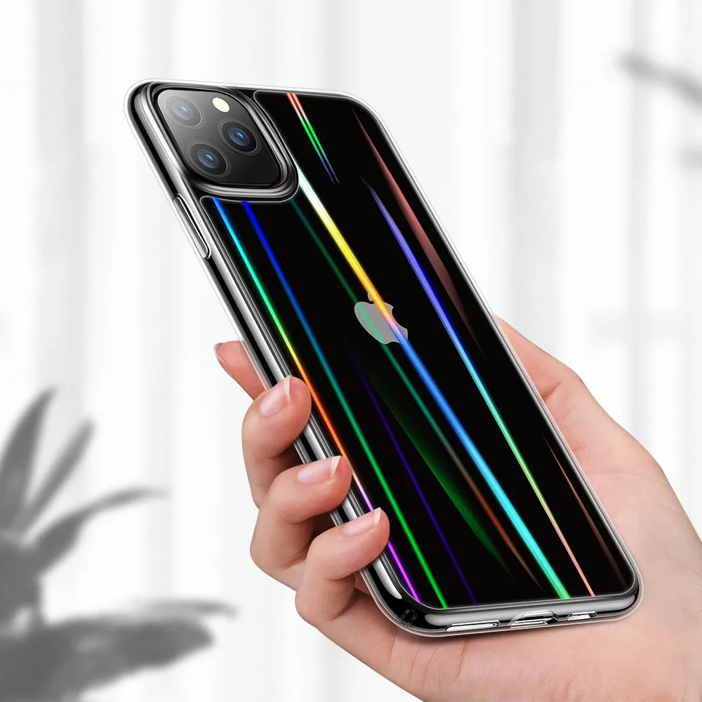 Premium Quality iPhone 11 Pro 5.8 inch Unicorn Beetle GLASS Slim Clear Case-Laser  Almost Gone!