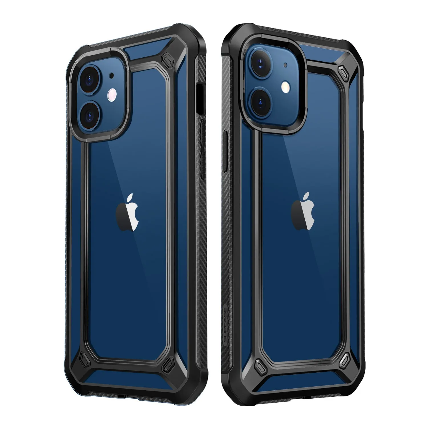 Premium Quality iPhone 12 6.1 inch Unicorn Beetle Exo with Screen Protector Clear Case-Black  Limited Release!