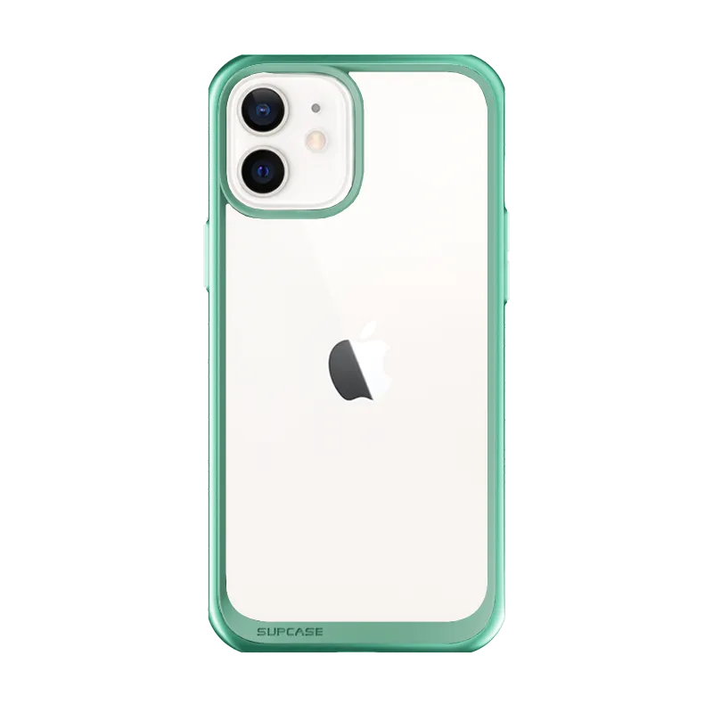 Premium Quality iPhone 12 mini 5.4 inch Unicorn Beetle Style Slim Clear Case-Green  Last Chance!