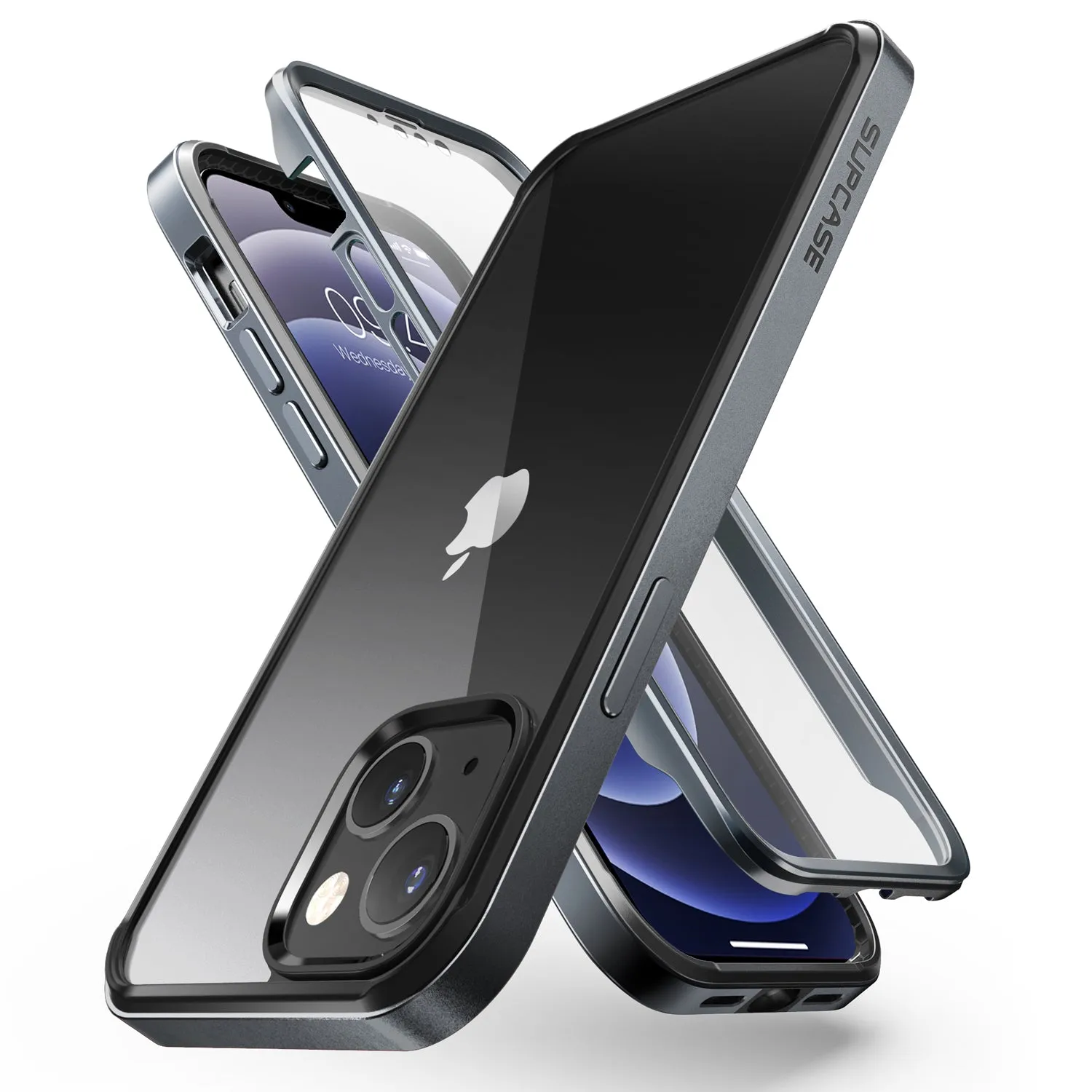 Premium Quality iPhone 13 6.1 inch Unicorn Beetle Edge with Screen Protector Clear Case-Black  Going Fast!