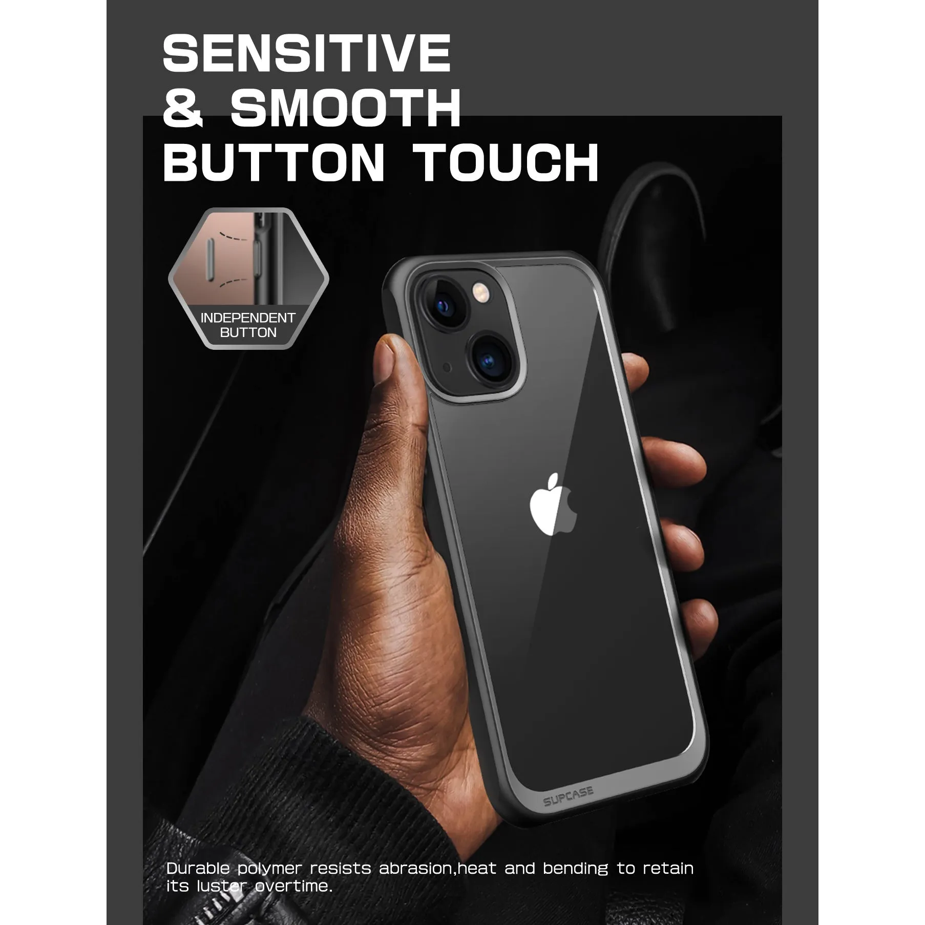 Premium Quality iPhone 14 Plus 6.7 inch Unicorn Beetle Style Slim Clear Case-Black  Limited Release!