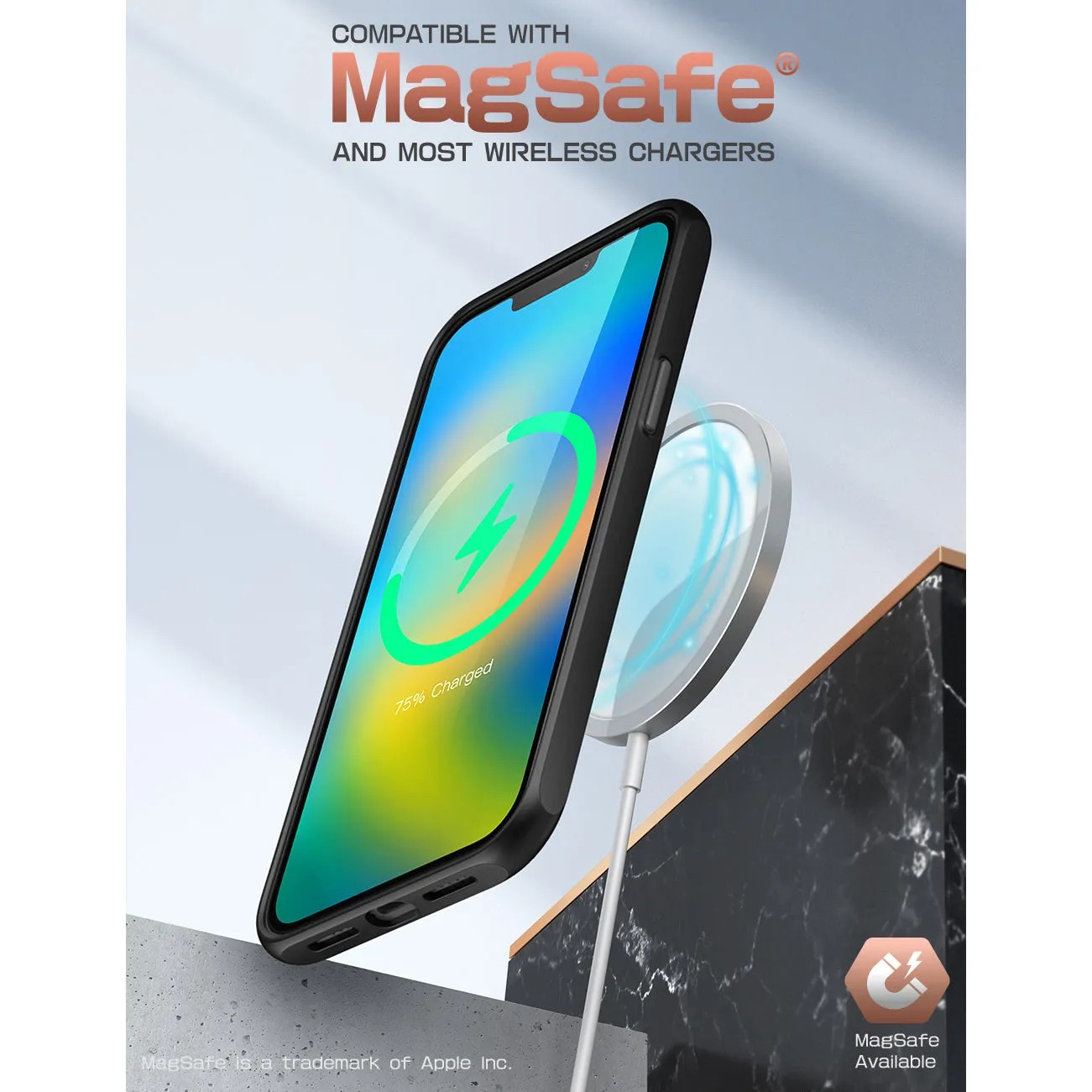 Premium Quality iPhone 14 Plus 6.7 inch Unicorn Beetle Style Slim Clear Case-Black  Limited Release!