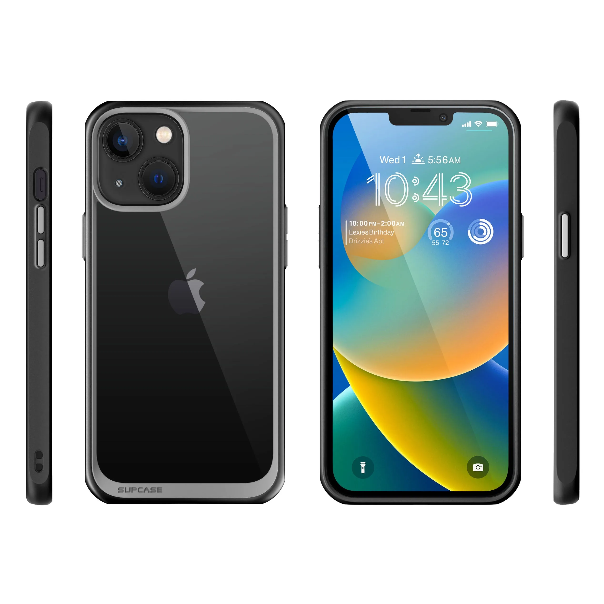 Premium Quality iPhone 14 Plus 6.7 inch Unicorn Beetle Style Slim Clear Case-Black  Limited Release!