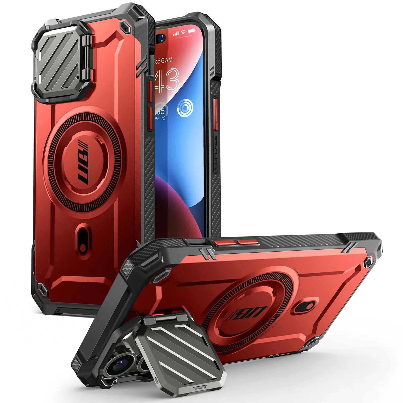 Premium Quality iPhone 14 Pro Max 6.7 inch Unicorn Beetle MAG XT MagSafe Holster Case-Metallic Red  Limited Availability!