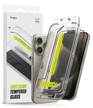 Premium Quality iPhone 15 Pro Screen Protector | Easy Slide Tempered Glass  Last Chance!