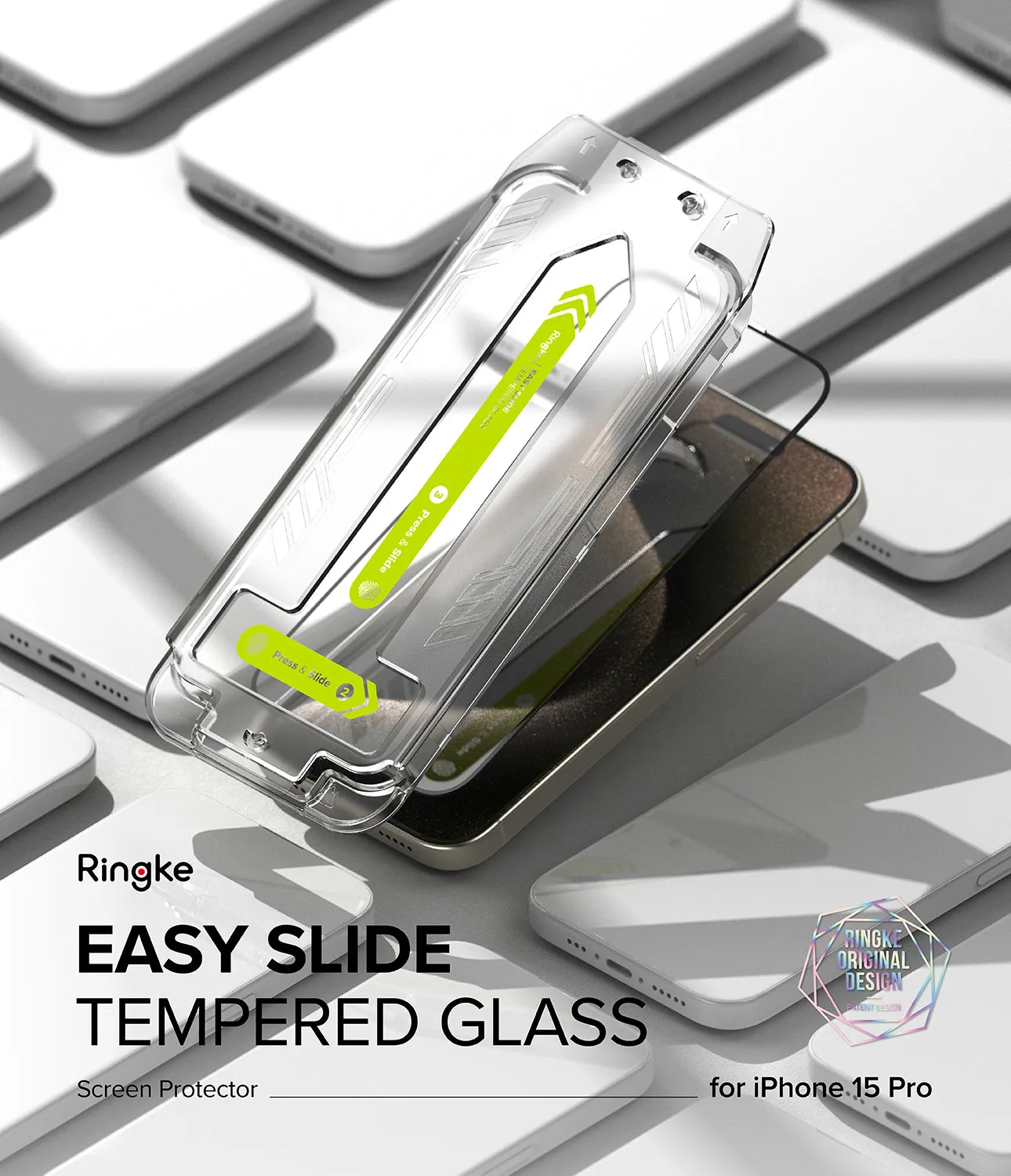 Premium Quality iPhone 15 Pro Screen Protector | Easy Slide Tempered Glass  Last Chance!
