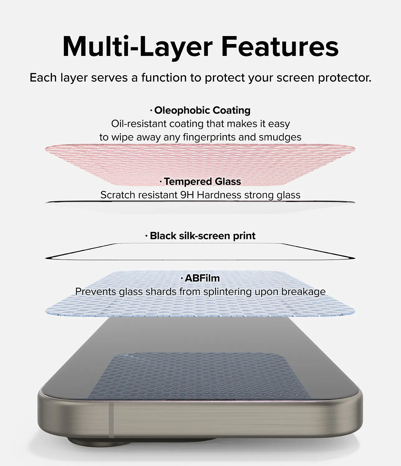 Premium Quality iPhone 15 Pro Screen Protector | Easy Slide Tempered Glass  Last Chance!