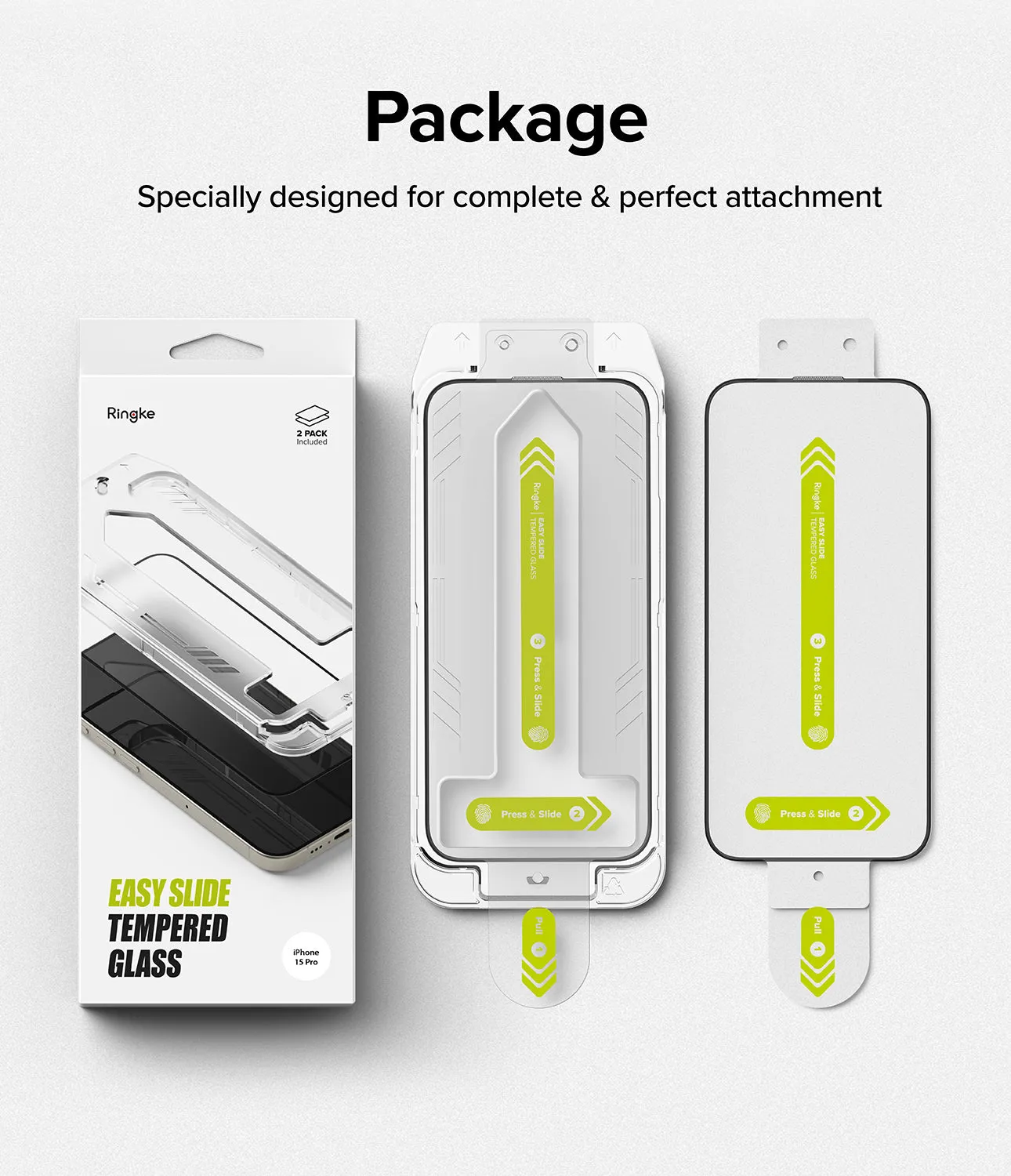 Premium Quality iPhone 15 Pro Screen Protector | Easy Slide Tempered Glass  Last Chance!