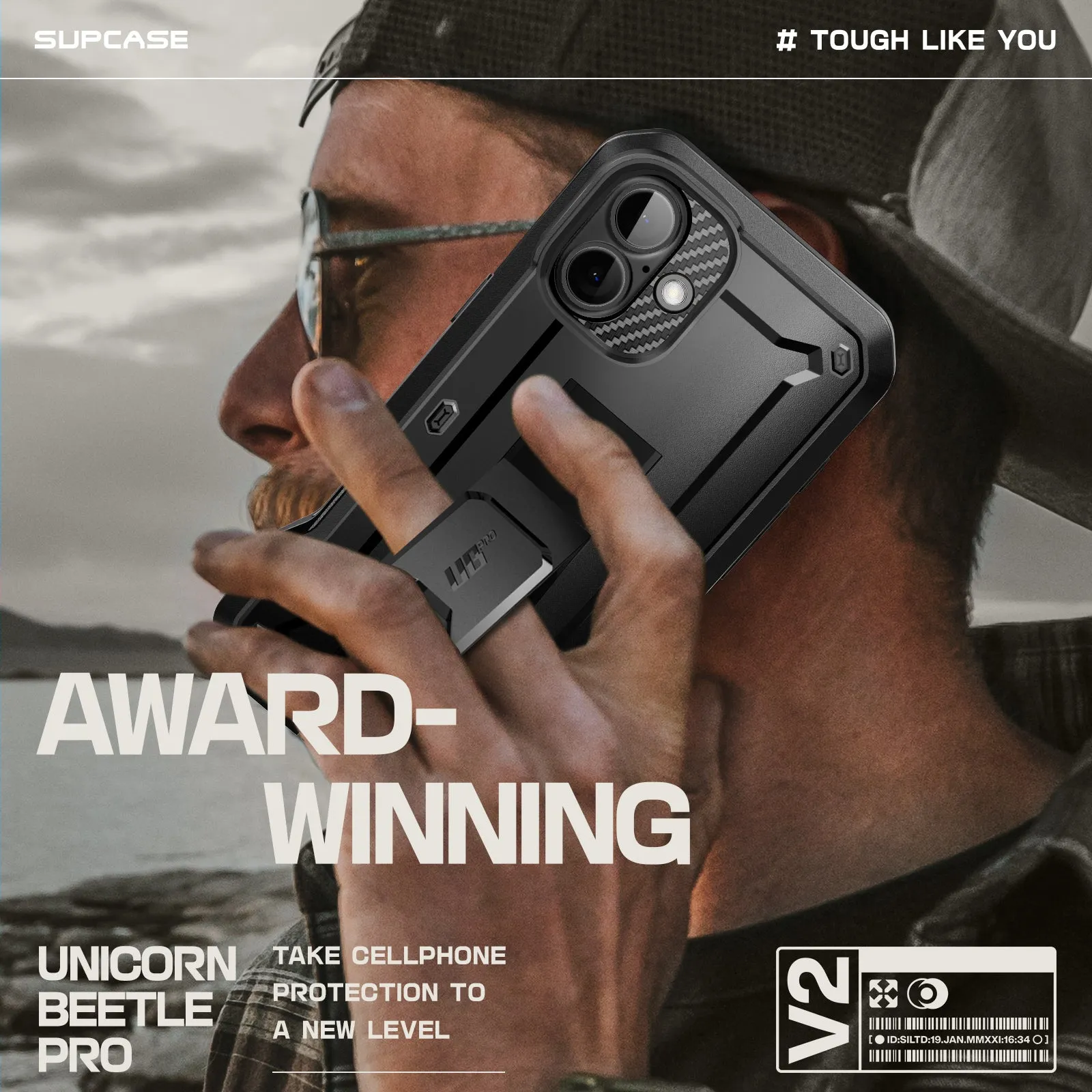 Premium Quality iPhone 16 6.1 inch Unicorn Beetle PRO Rugged Case-Black  Stylish & Comfortable