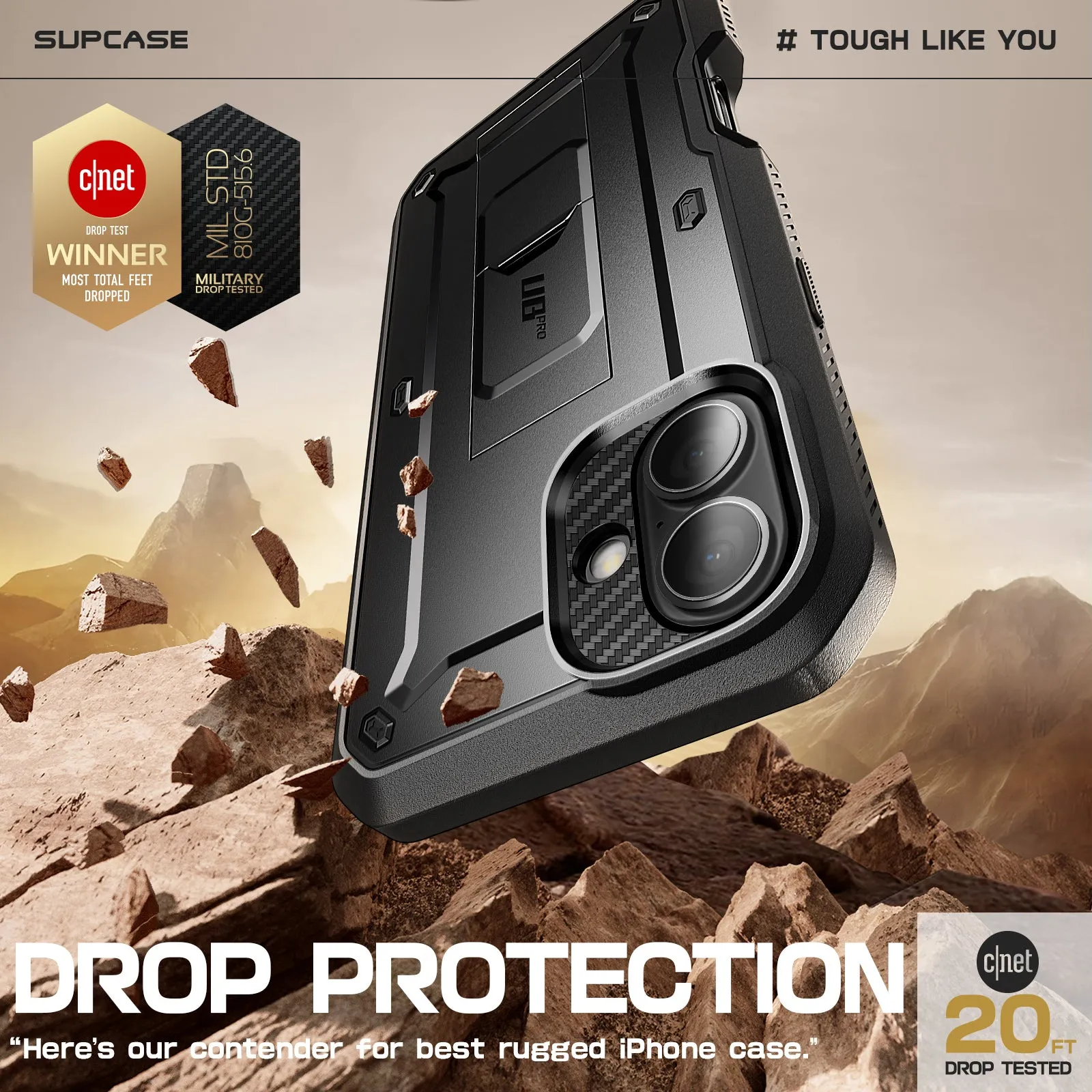 Premium Quality iPhone 16 6.1 inch Unicorn Beetle PRO Rugged Case-Black  Stylish & Comfortable