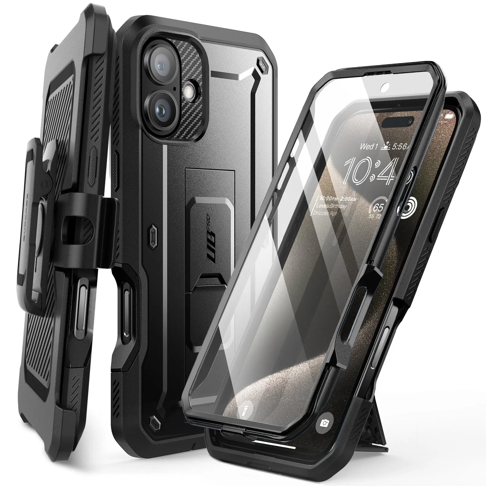 Premium Quality iPhone 16 6.1 inch Unicorn Beetle PRO Rugged Case-Black  Stylish & Comfortable