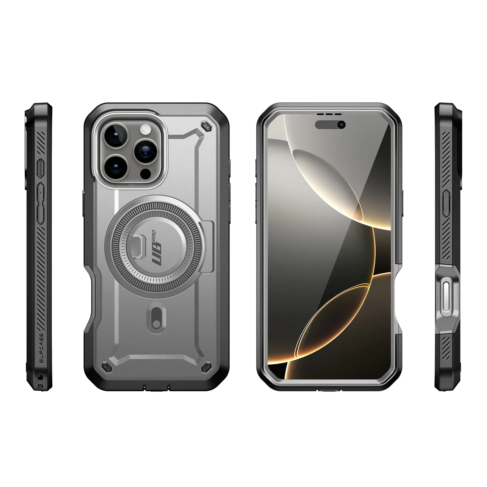 Premium Quality iPhone 16 Pro 6.3 inch Unicorn Beetle PRO MAG Rugged MagSafe Case-Titan Gray  Ends Soon!