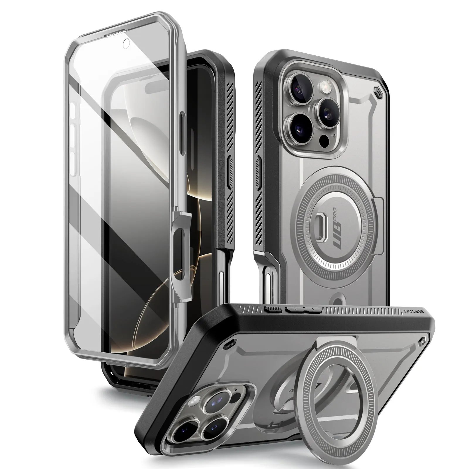 Premium Quality iPhone 16 Pro 6.3 inch Unicorn Beetle PRO MAG Rugged MagSafe Case-Titan Gray  Ends Soon!
