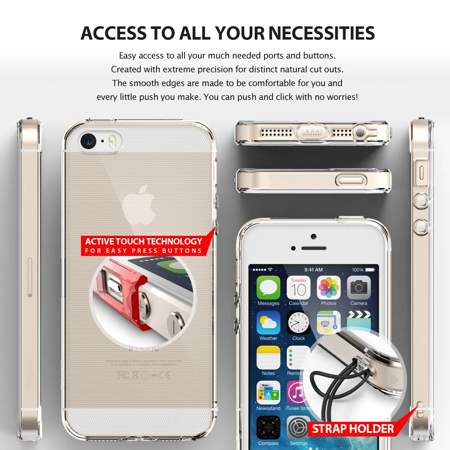 Premium Quality iPhone SE / 5s / 5 Case | Air - Rose Gold  Going Fast!