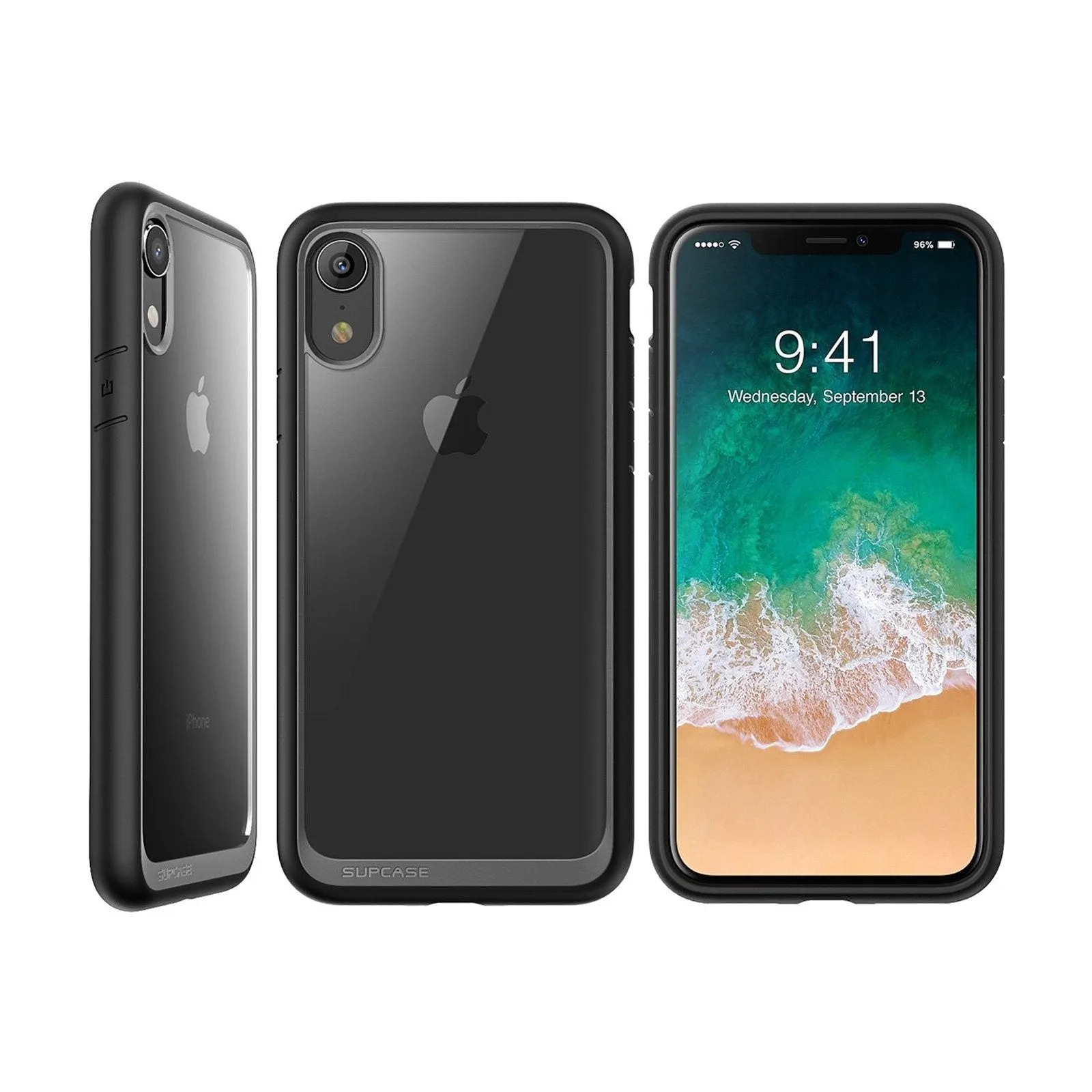 Premium Quality iPhone XR Unicorn Beetle Style Slim Clear Case-Black  Limited Release!