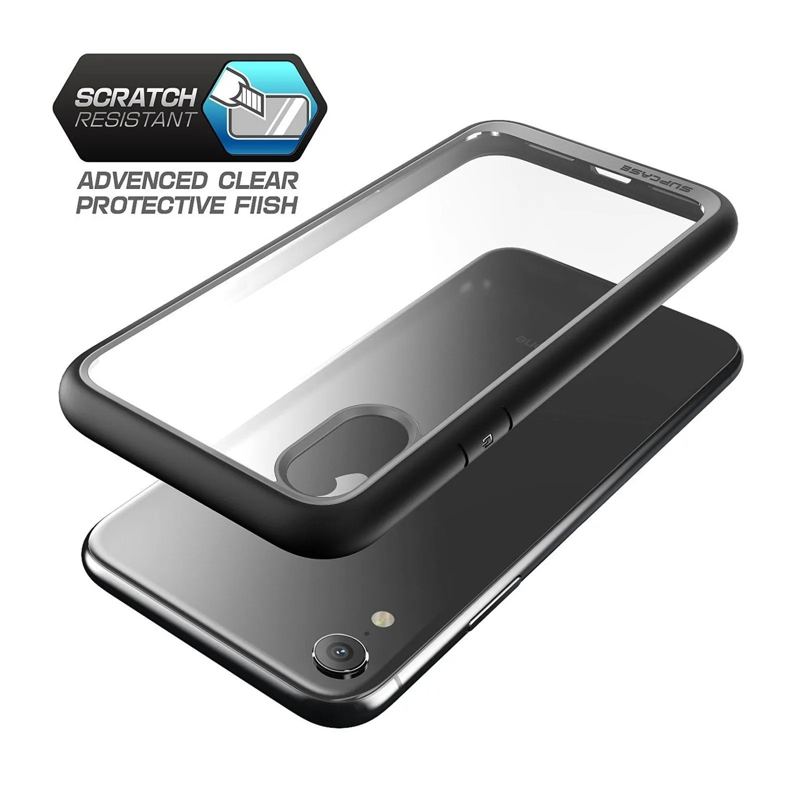 Premium Quality iPhone XR Unicorn Beetle Style Slim Clear Case-Black  Limited Release!