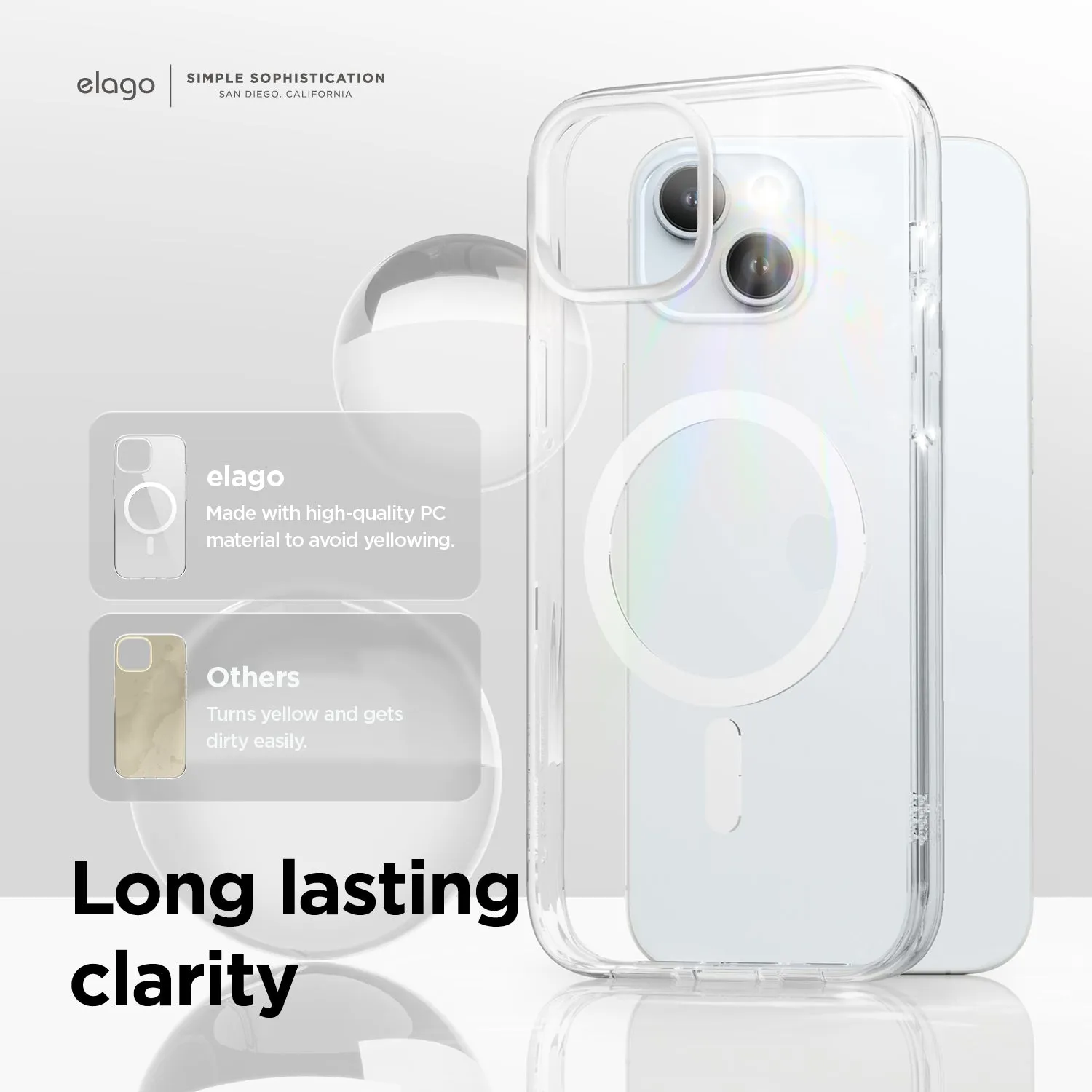 Premium Quality Magnetic Hybrid Clear Case for iPhone 15 Plus  Last Few Pieces!