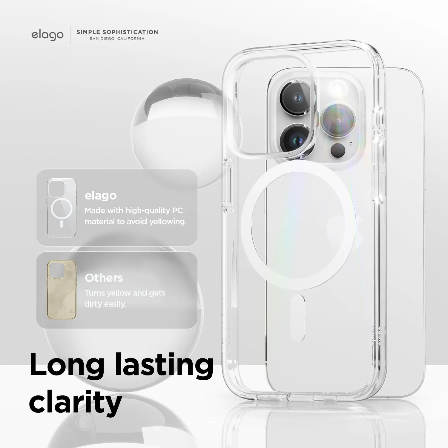 Premium Quality MagSafe Hybrid Clear Case for iPhone 15 Pro  Last Few Pieces!