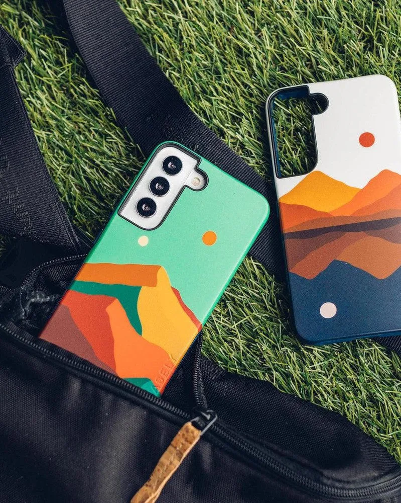 Premium Quality Opposites Attract | Day & Night Colorblock Mountains Samsung Case  Today Only!