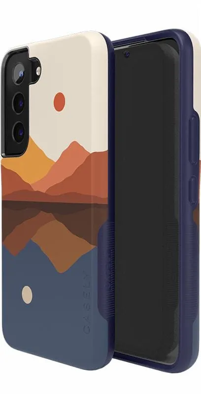 Premium Quality Opposites Attract | Day & Night Colorblock Mountains Samsung Case  Today Only!