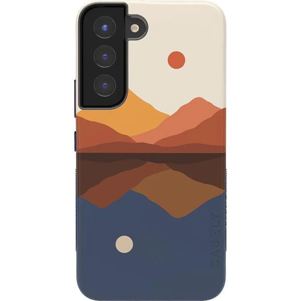 Premium Quality Opposites Attract | Day & Night Colorblock Mountains Samsung Case  Today Only!