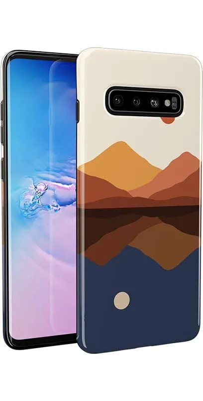 Premium Quality Opposites Attract | Day & Night Colorblock Mountains Samsung Case  Today Only!