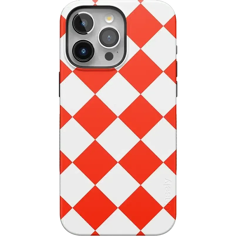 Premium Quality Red Checkerboard | High Contrast Design Case  Limited Availability!
