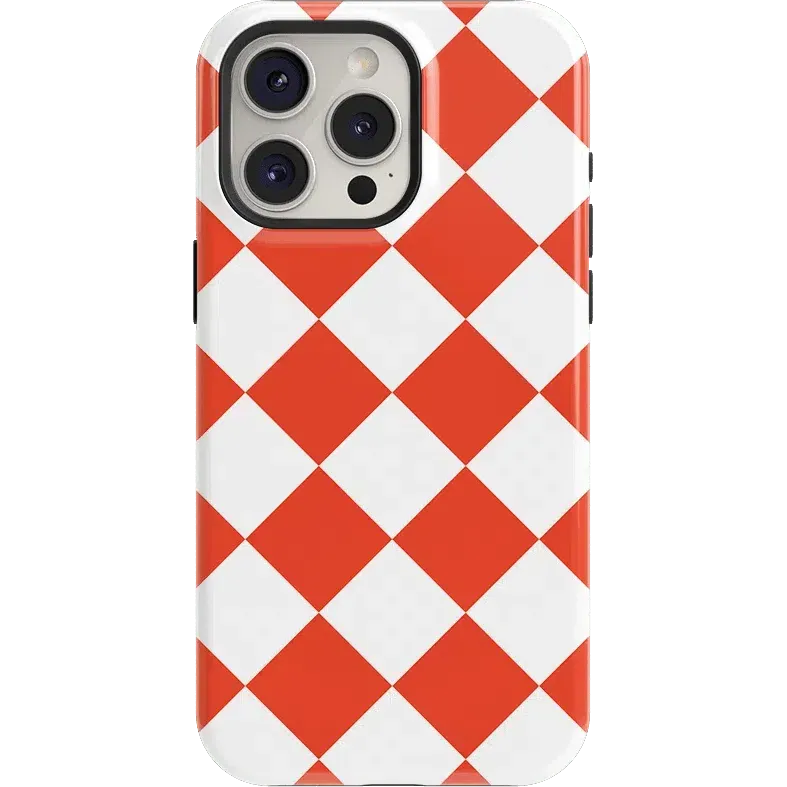 Premium Quality Red Checkerboard | High Contrast Design Case  Limited Availability!
