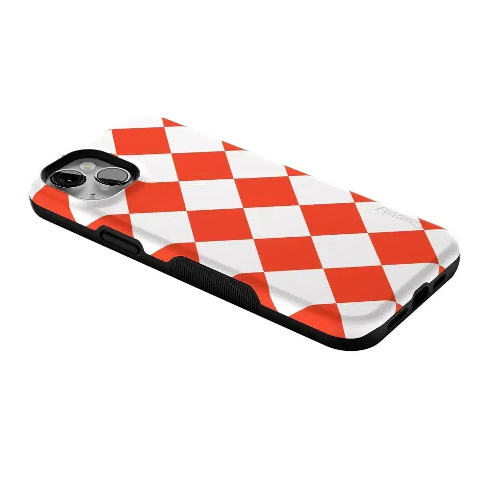 Premium Quality Red Checkerboard | High Contrast Design Case  Limited Availability!