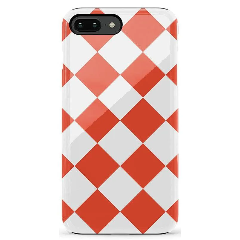 Premium Quality Red Checkerboard | High Contrast Design Case  Limited Availability!