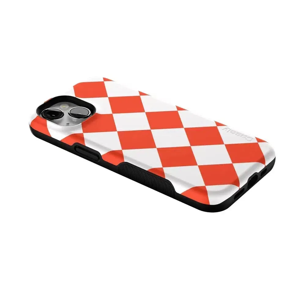 Premium Quality Red Checkerboard | High Contrast Design Case  Limited Availability!